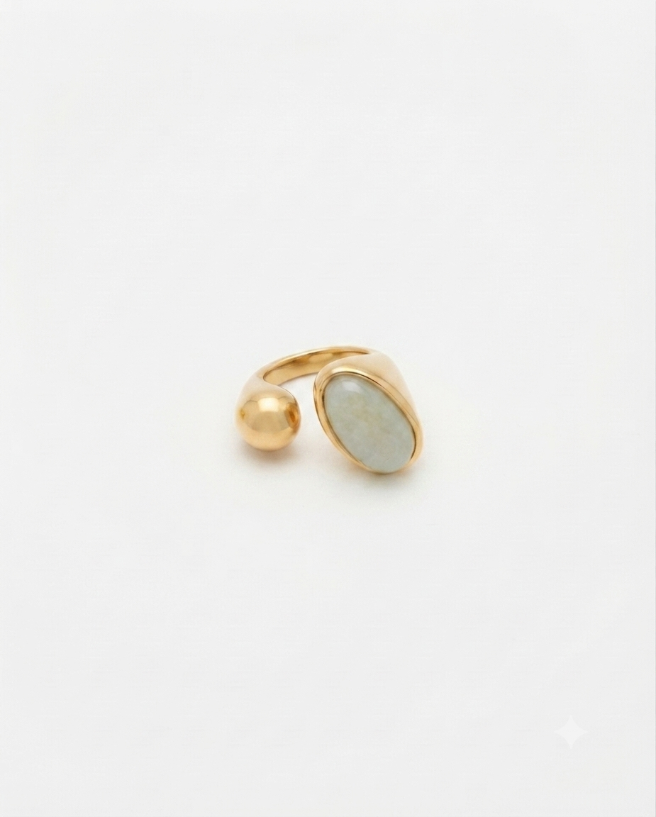 Anello Double Bold Madreperla