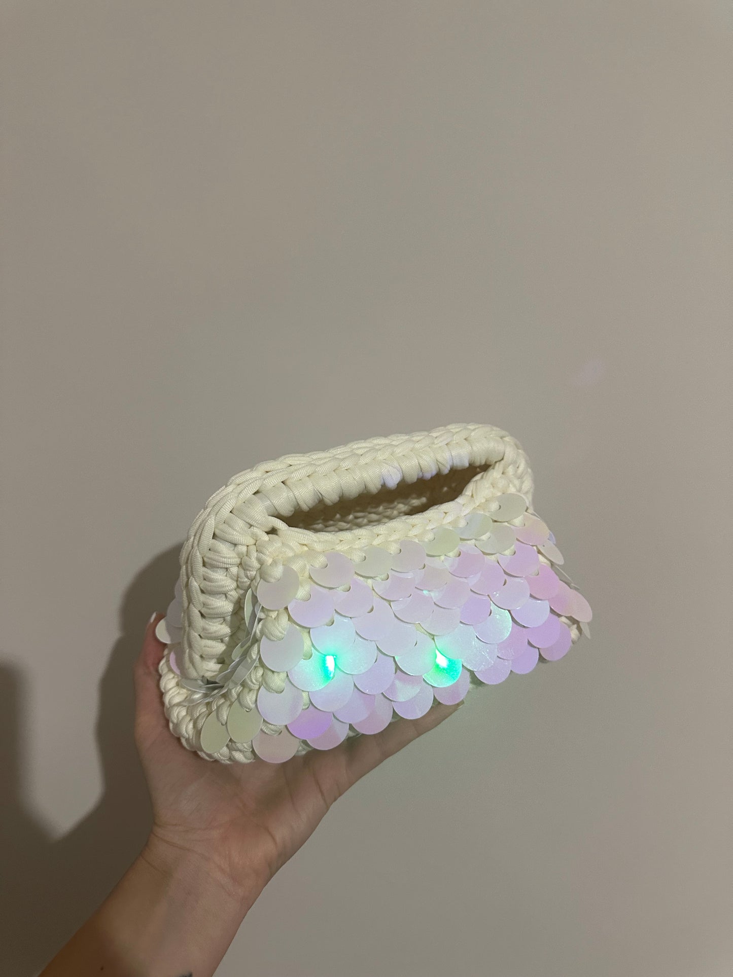Elodie Clutch Bag - Panna