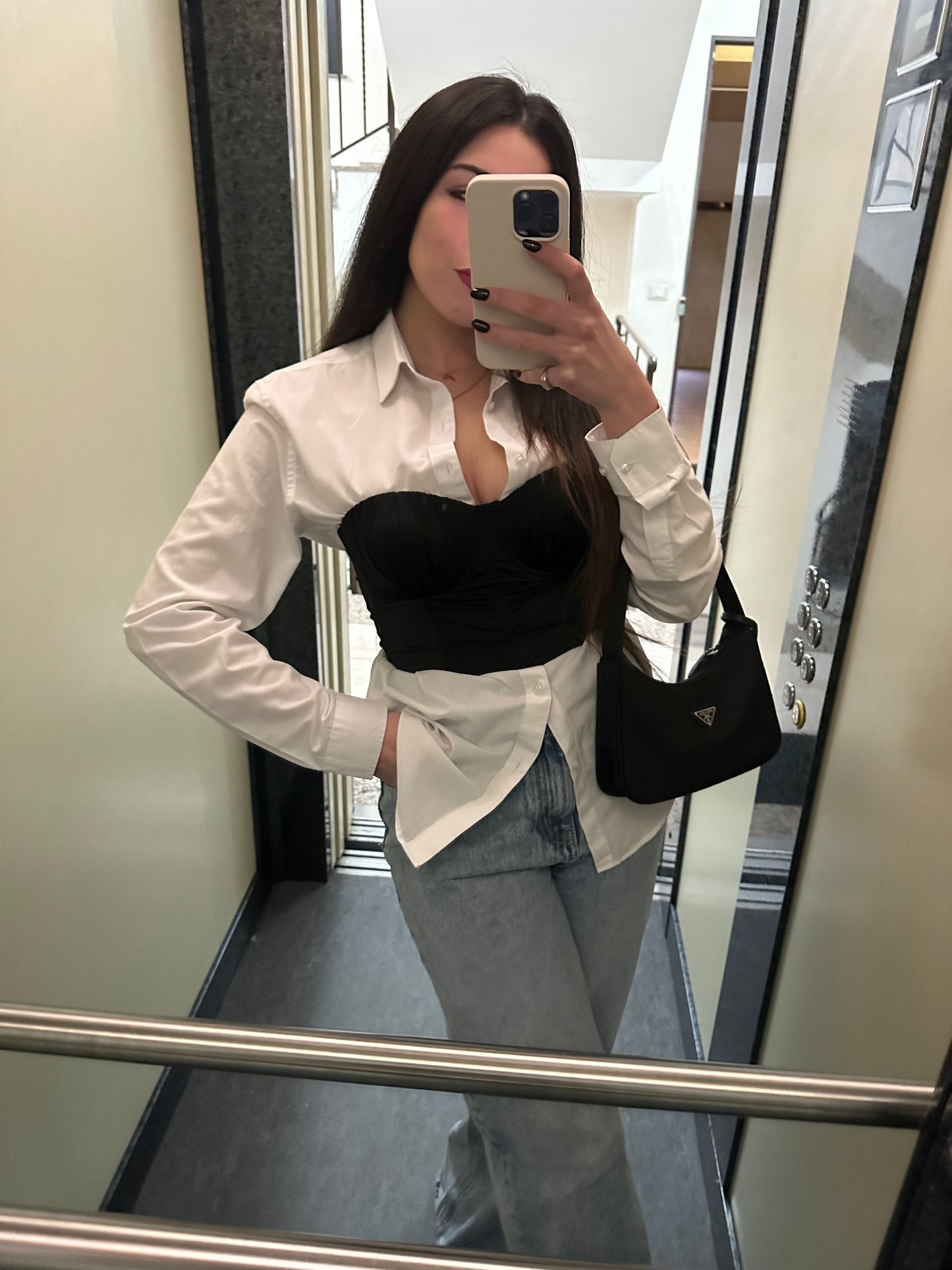 Jeans Wide Leg High Rise