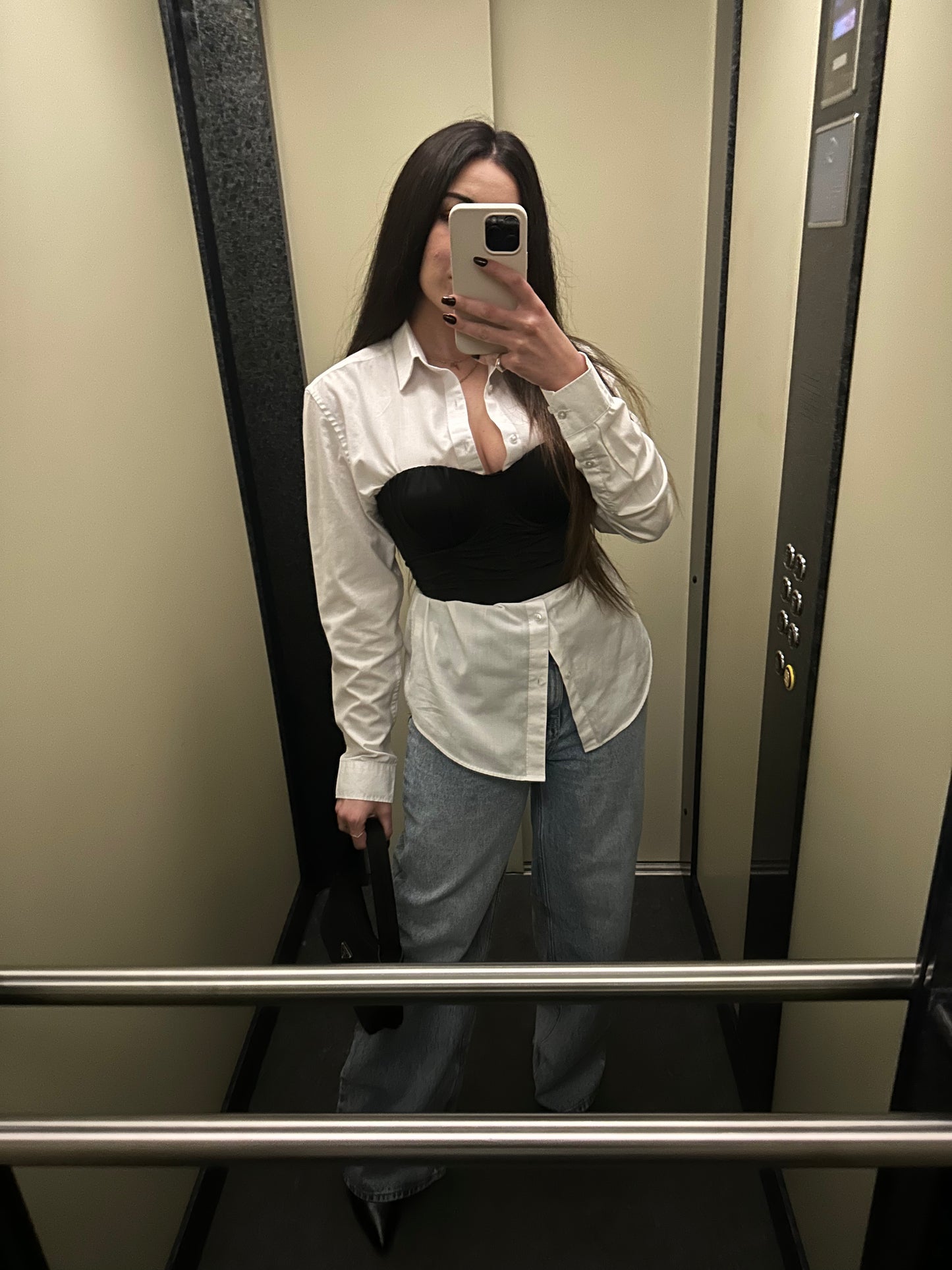 Jeans Wide Leg High Rise
