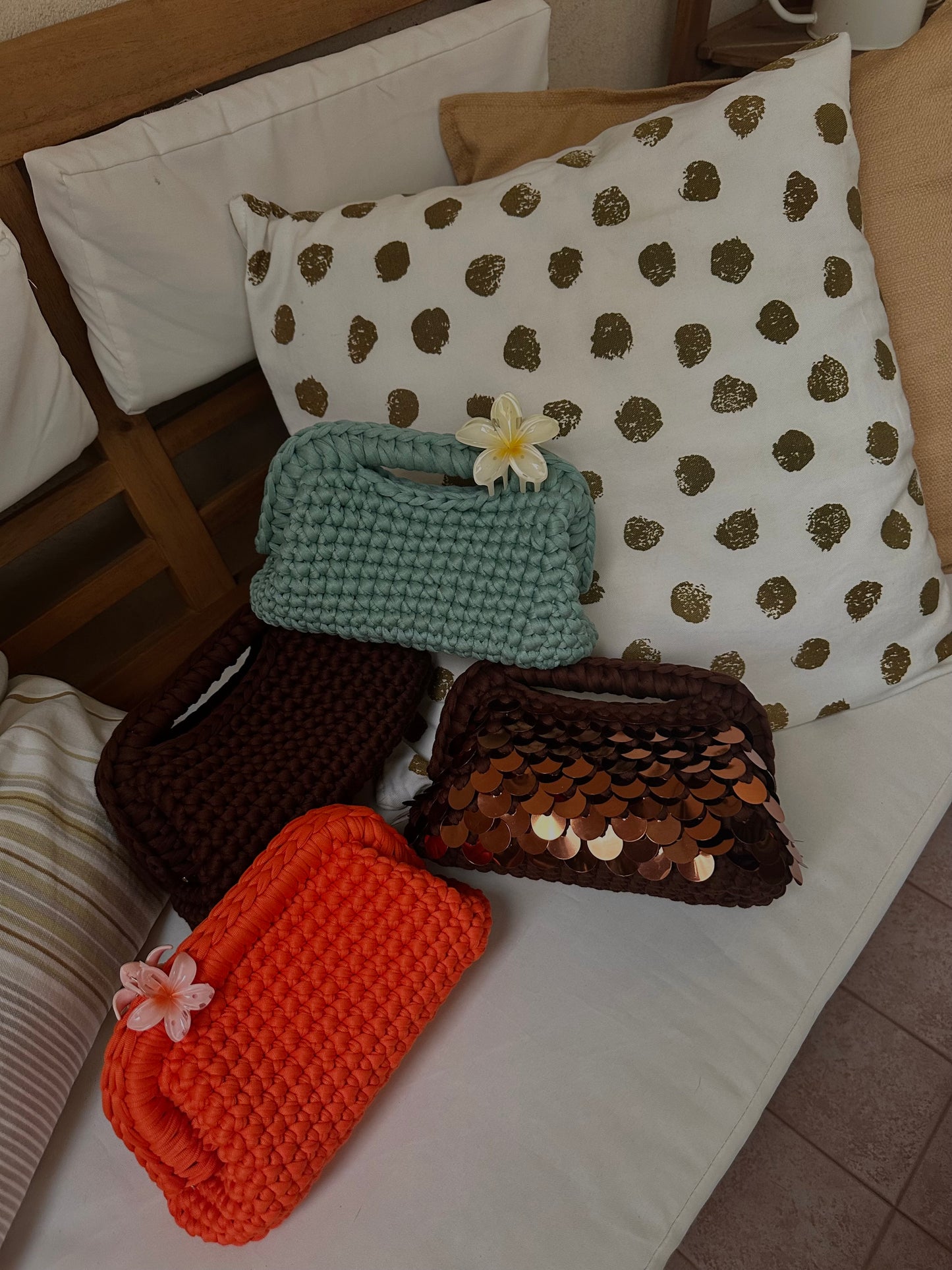 Elodie Clutch Bag con Paillettes