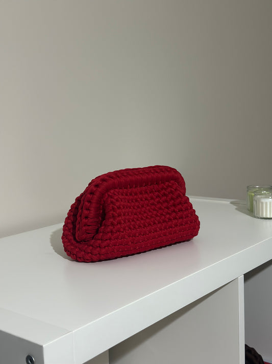 Elodie Clutch Bag - Red