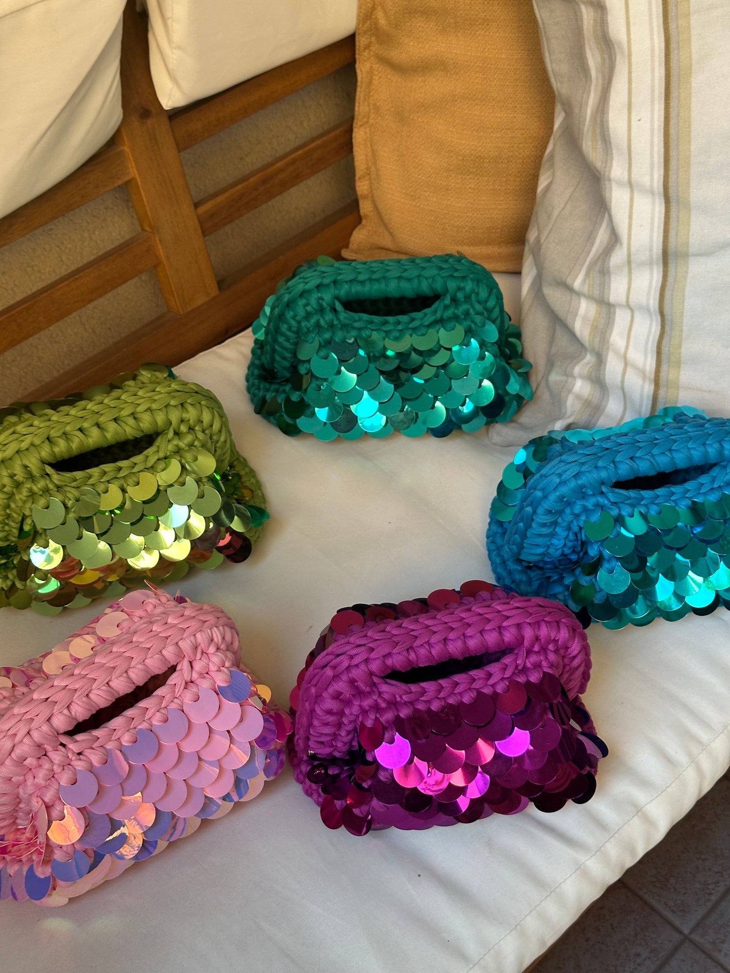 Elodie Clutch Bag con Paillettes