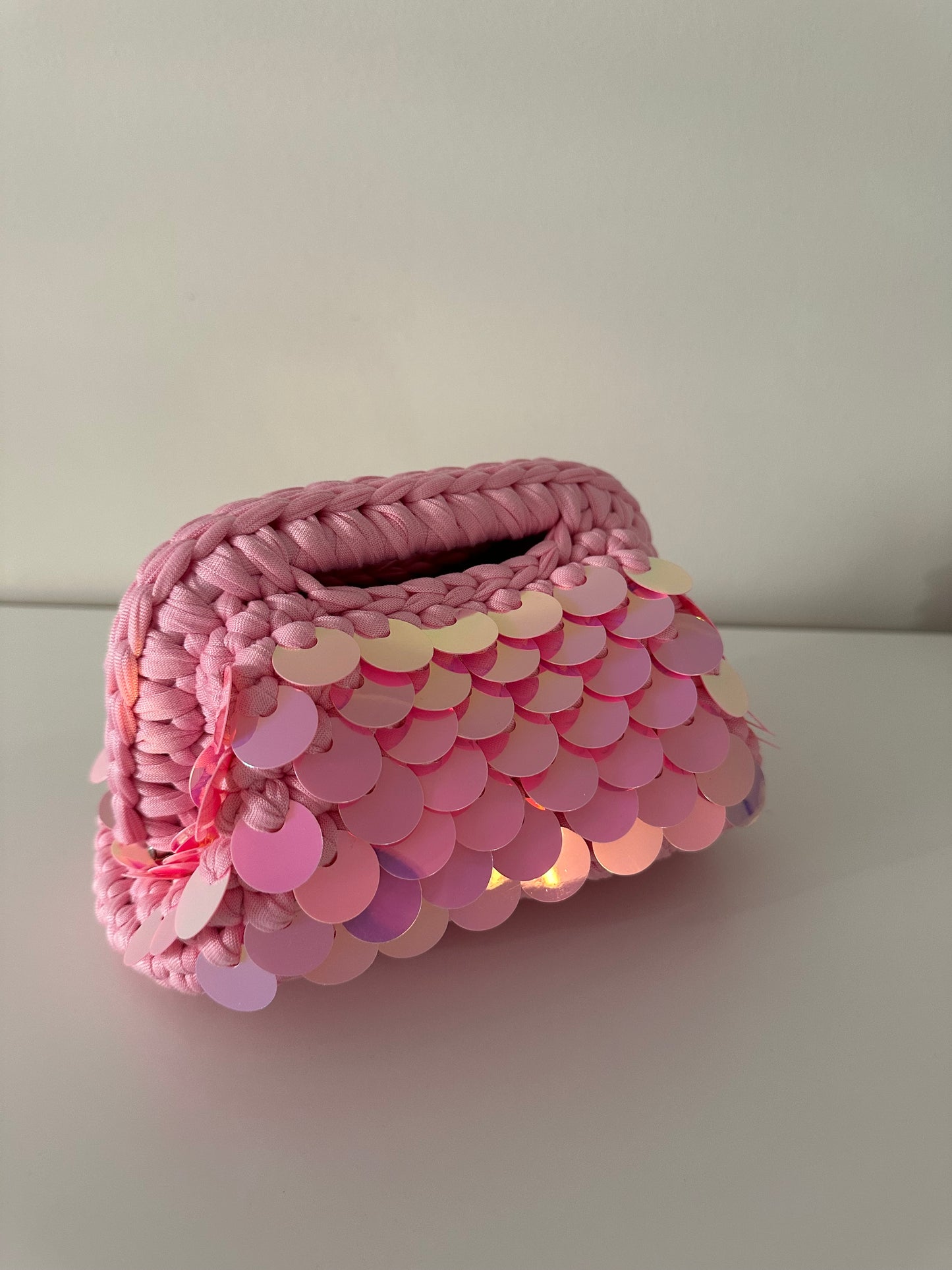 Elodie Clutch Bag con Paillettes