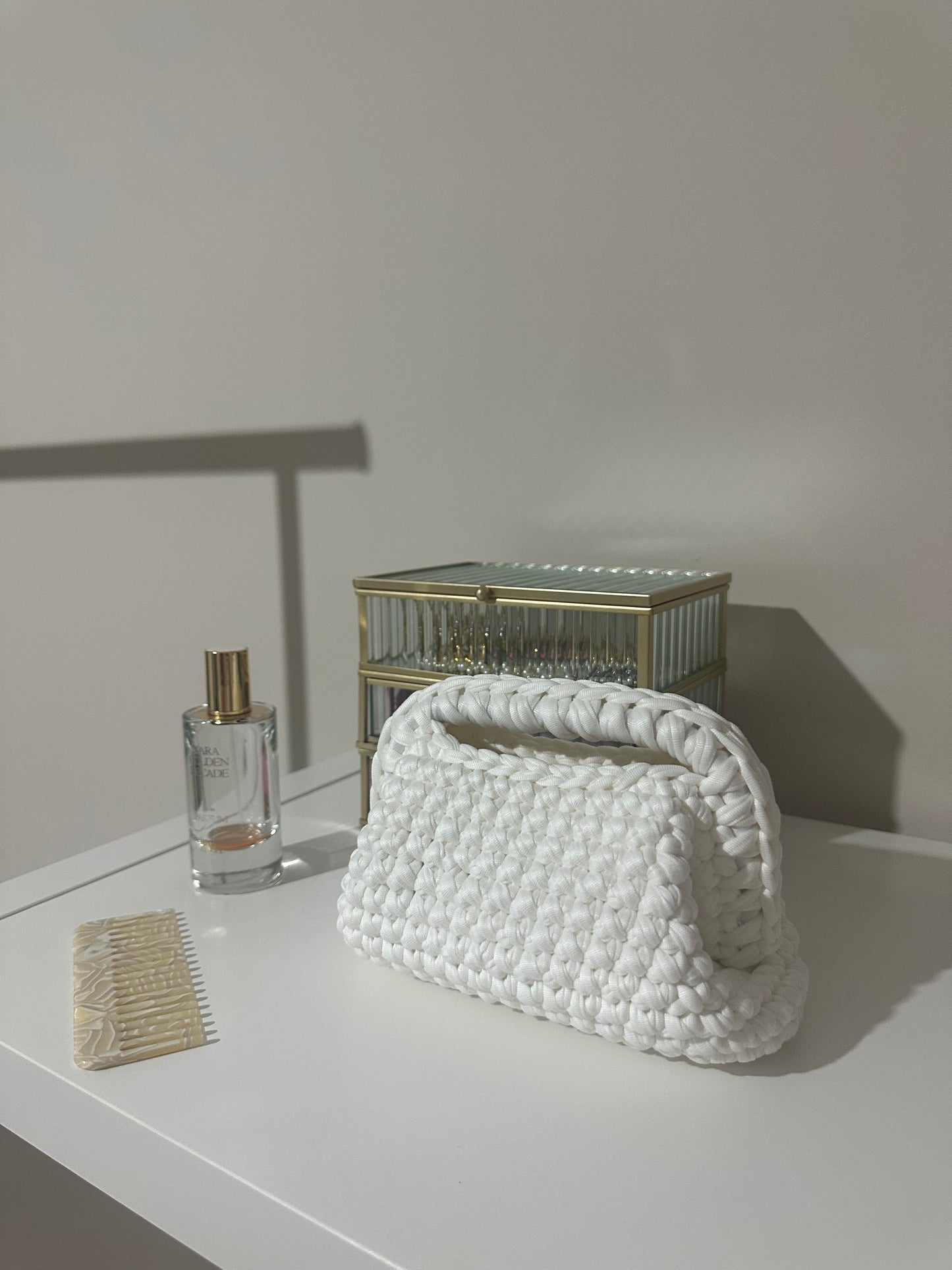 Elodie Clutch Bag - Bianca
