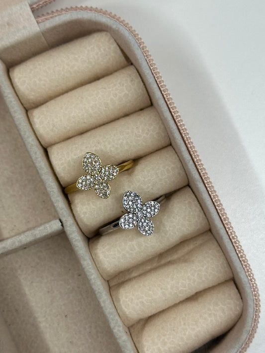 Anello Pavé Flora Chic