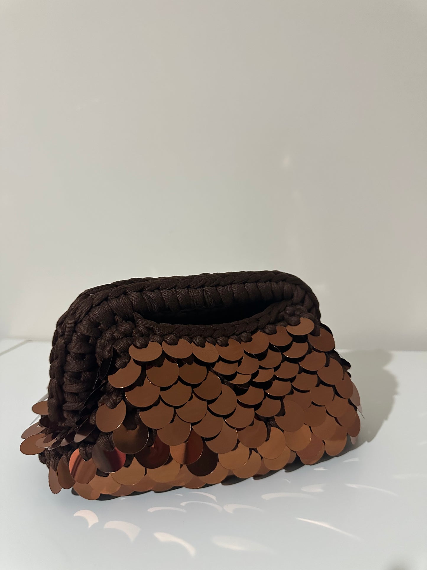 Elodie Clutch Bag - Brown