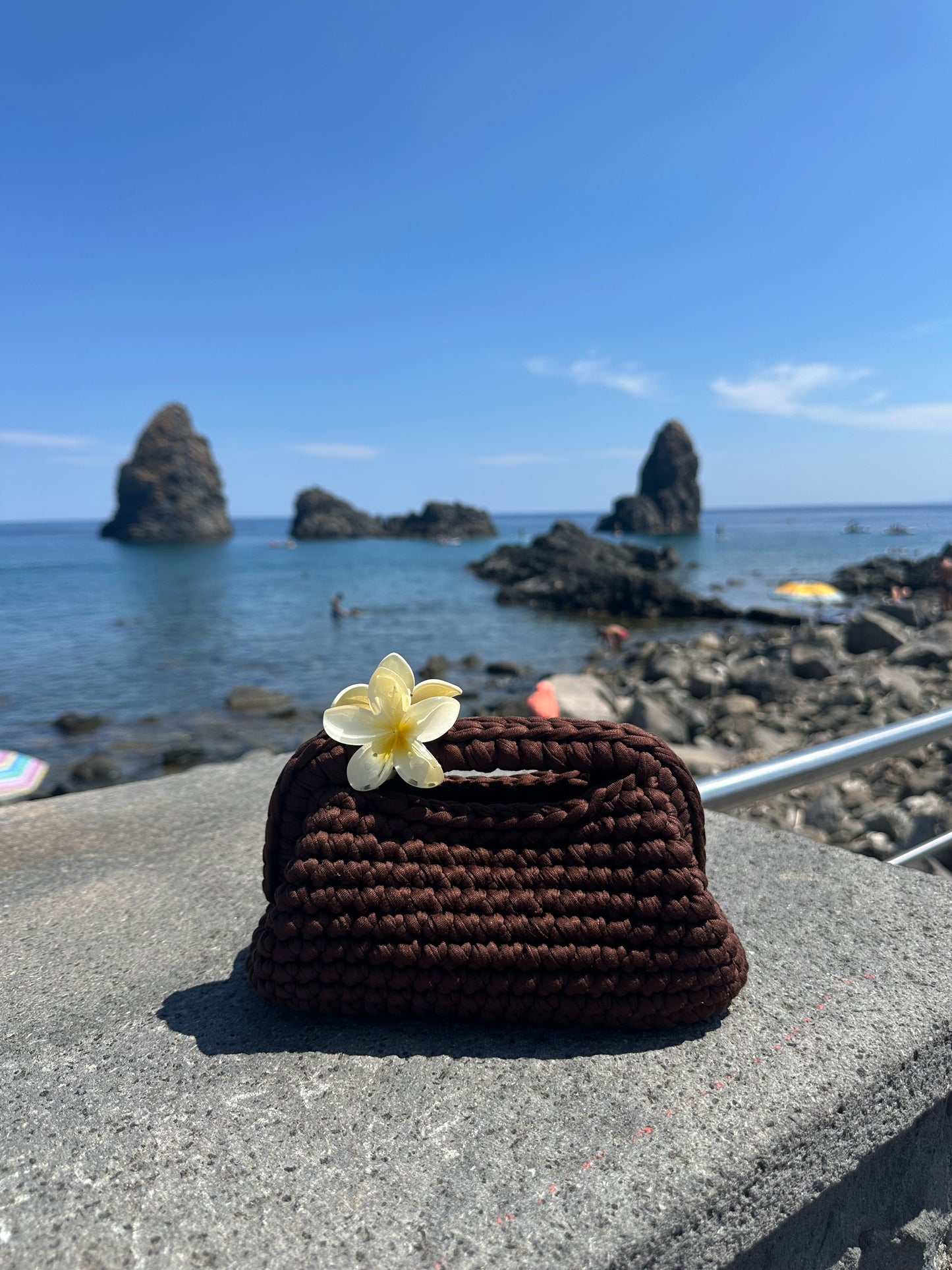 Elodie Clutch Bag - Brown