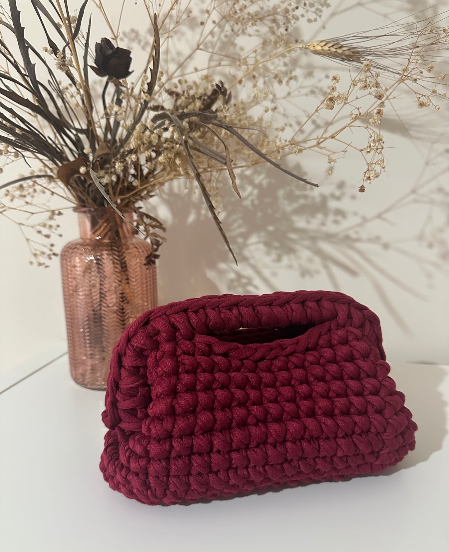 Elodie Clutch Bag - Bordeaux