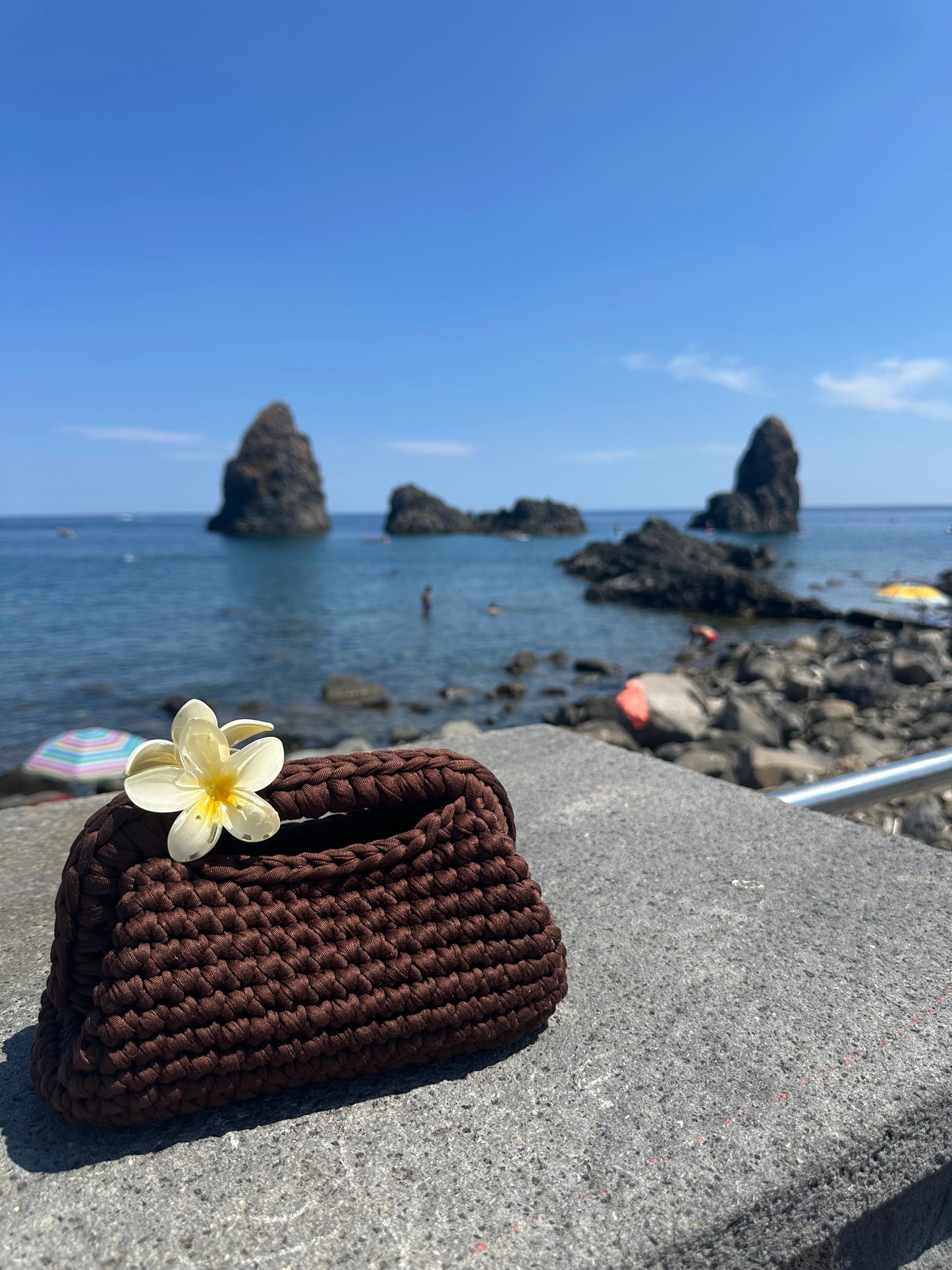 Elodie Clutch Bag - Brown