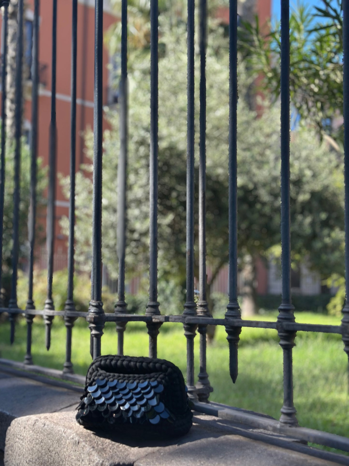 Elodie Clutch Bag con Paillettes