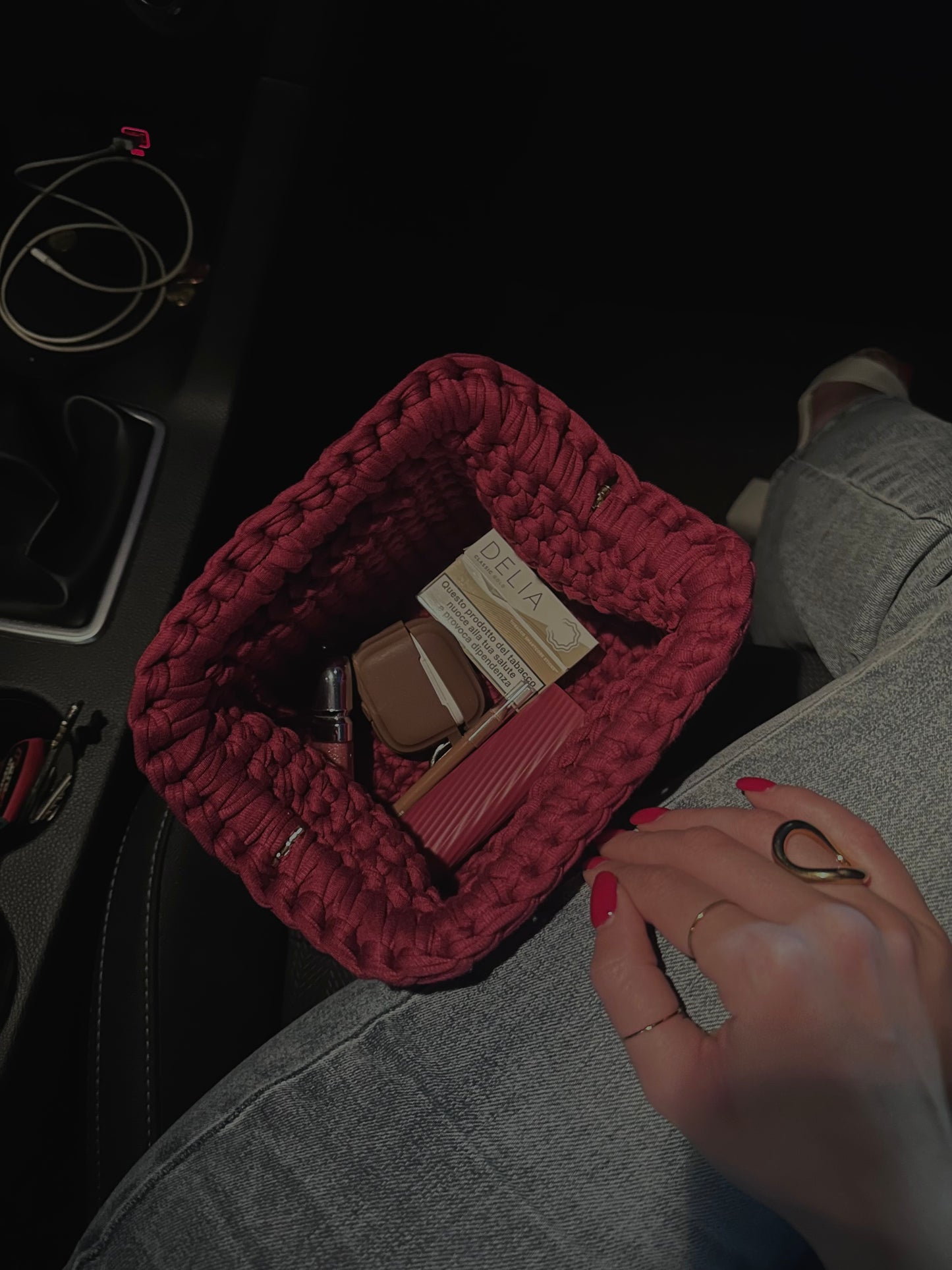 Elodie Clutch Bag - Bordeaux