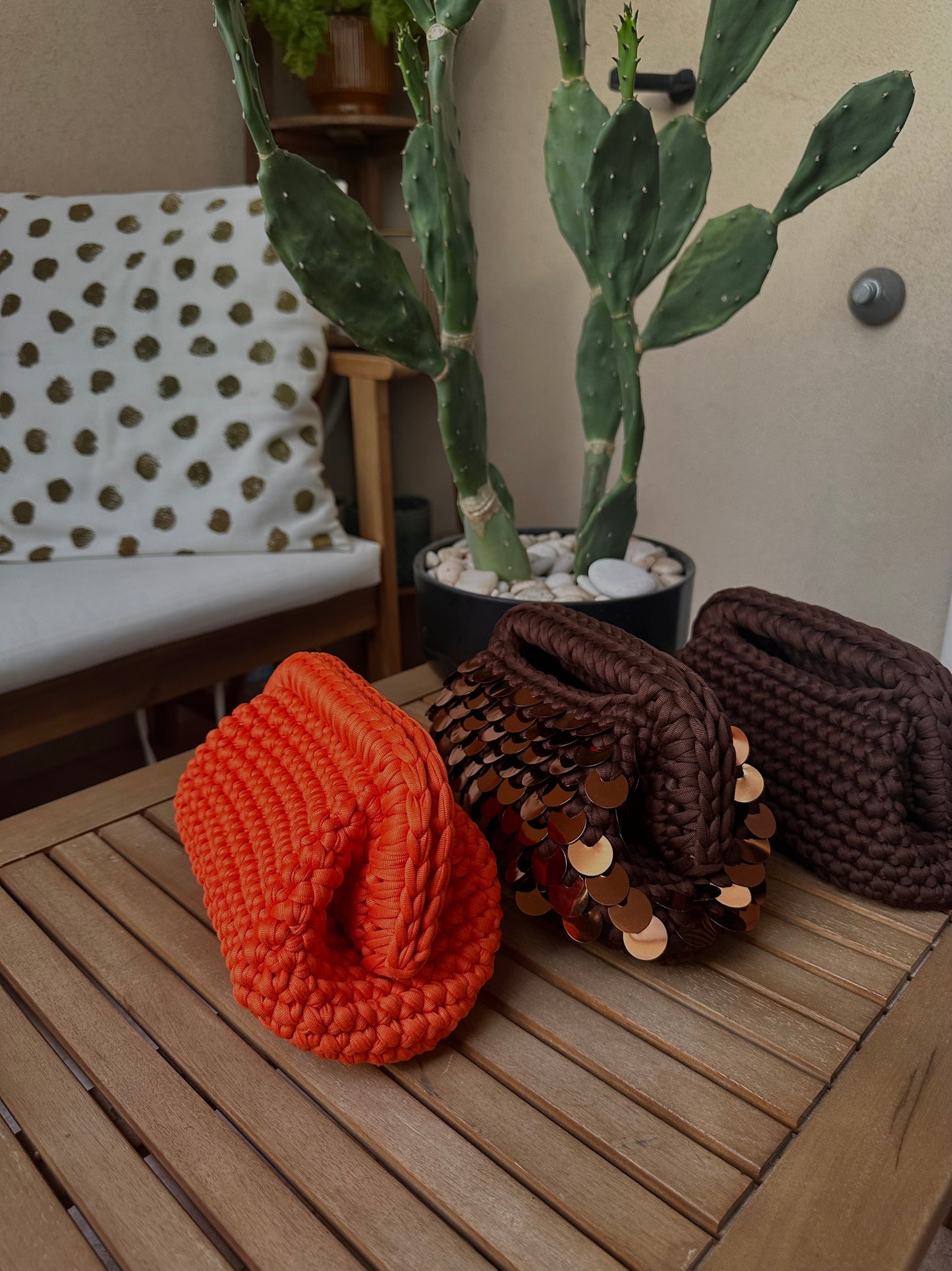 Elodie Clutch Bag - Brown