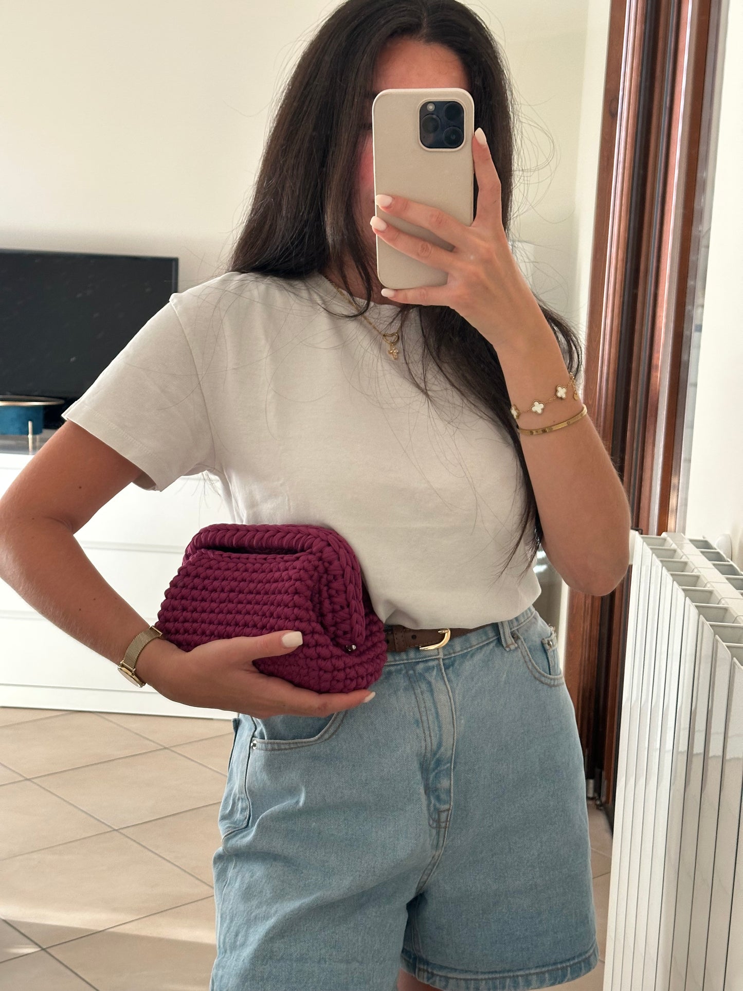 Elodie Clutch Bag - Orchidea