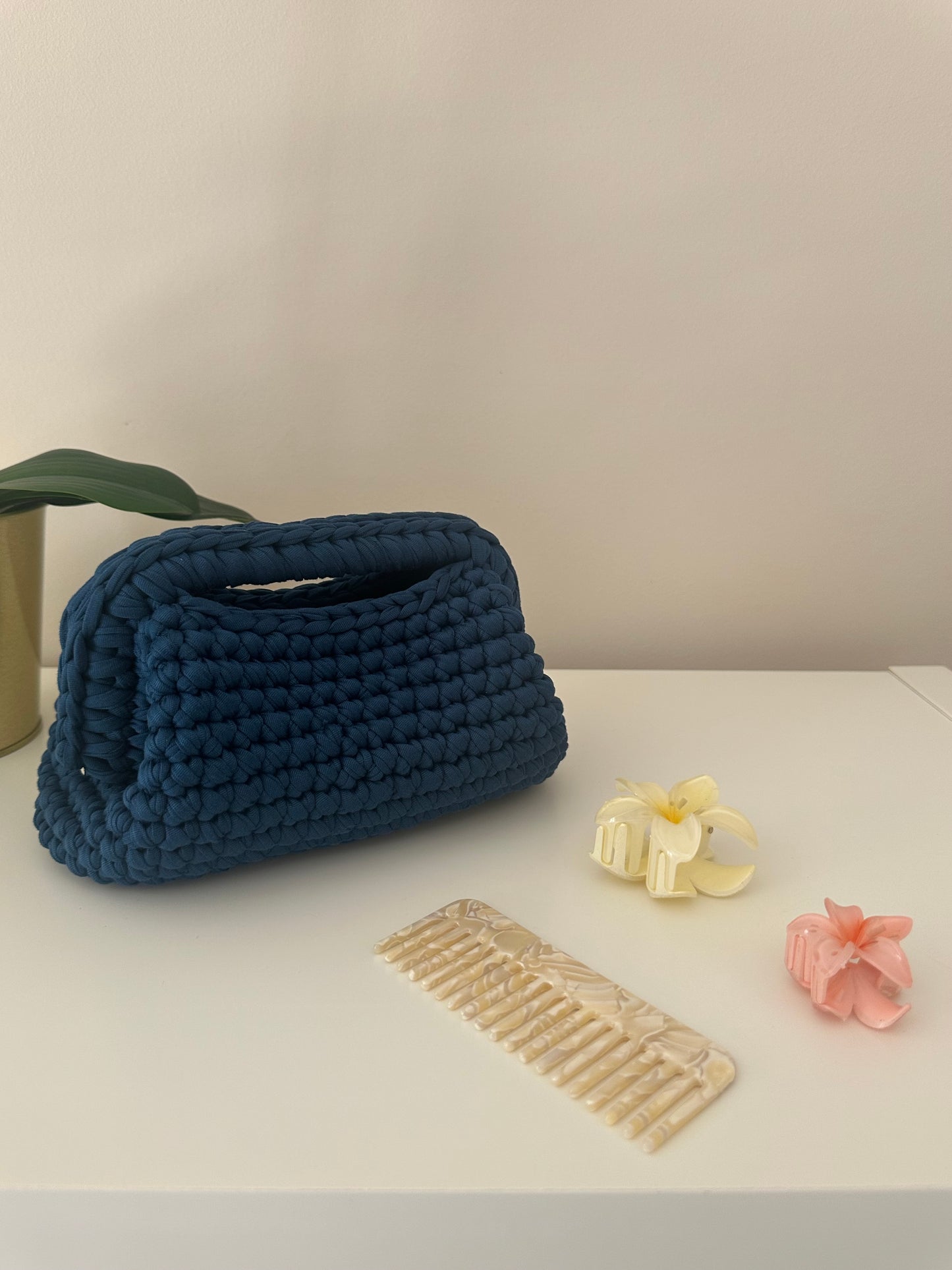 Elodie Clutch Bag - Petrolio